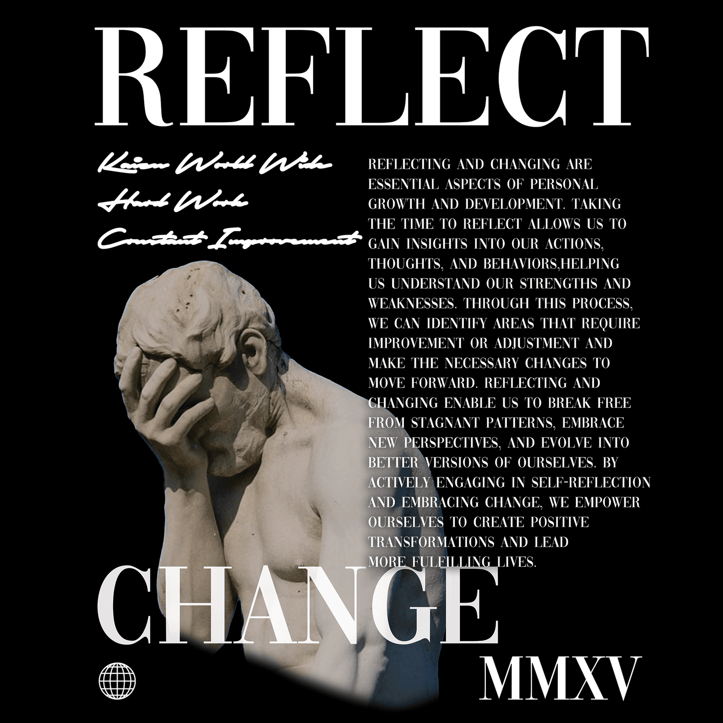 Reflect / Change Hoodie | Black